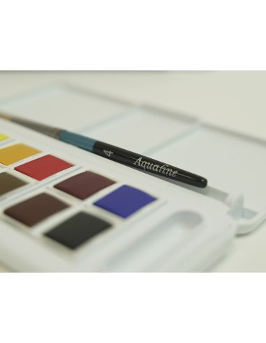 Acuarela Daler Rowney Aquafine Travel Set Con Pincel Caja De 12 Colores Surtidos