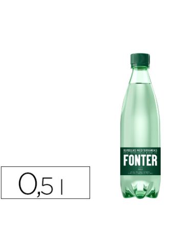 Agua Mineral Natural Con Gas Fonter Botella De 500 Ml