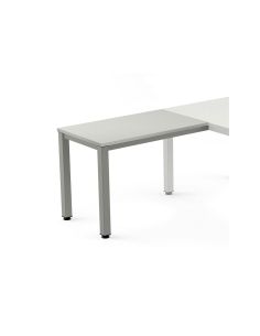 Ala Para Mesa Rocada Serie Executive 60X100 Cm Derecha O Izquierda Acabado Gris/Gris