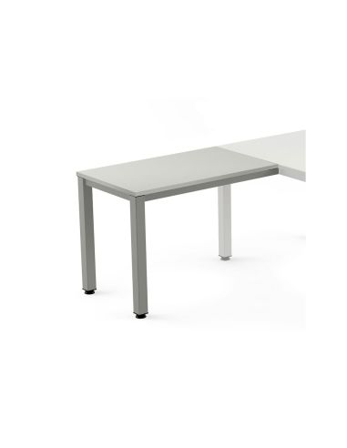 Ala Para Mesa Rocada Serie Executive 60X100 Cm Derecha O Izquierda Acabado Gris/Gris