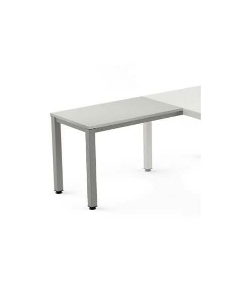 Ala Para Mesa Rocada Serie Executive 60X100 Cm Derecha O Izquierda Acabado Gris/Gris