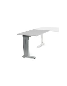 Ala Para Mesa Rocada Serie Metal 60X100 Cm Derecha O Izquierda Acabado Gris/Gris