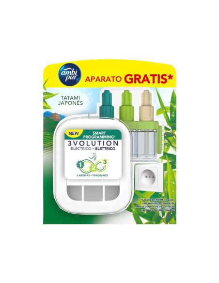 Ambientador Electrico Ambipur 3Volution Japones Difusor+ Recambio