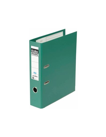 Archivador De Palanca Elba Carton Forrado Din A4 Verde Lomo De 80 Mm Rado