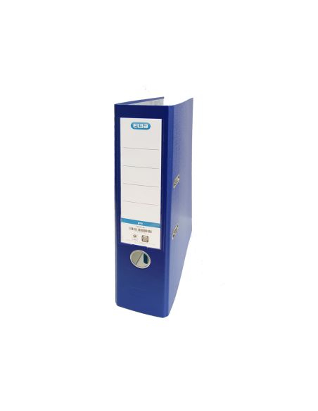 Archivador De Palanca Elba Carton Forrado Pvc Con Rado Top Folio Lomo 80 Mm Azul