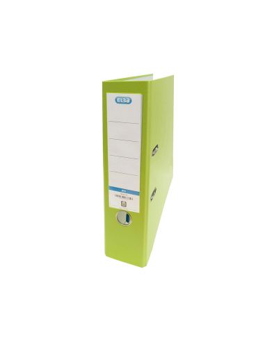 Archivador De Palanca Elba Carton Forrado Pvc Con Rado Top Folio Lomo 80 Mm Verde Lima