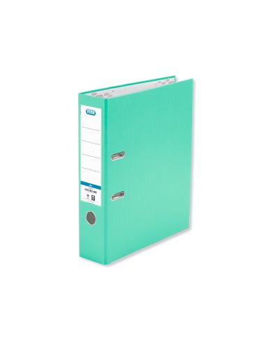Archivador De Palanca Elba Carton Forrado Pvc Con Rado Top Folio Lomo 80 Mm Verde Menta