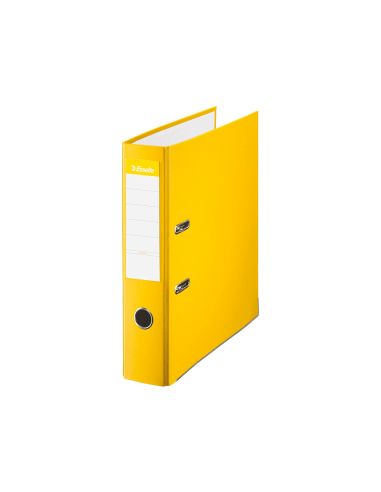 Archivador De Palanca Esselte Carton Forrado Pvc Folio Lomo De 75 Mm Con Rado Amarillo