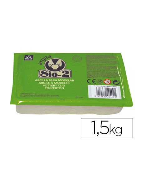 Arcilla Argila Sio-2 Color Blanco Paquete De 1,5 Kg