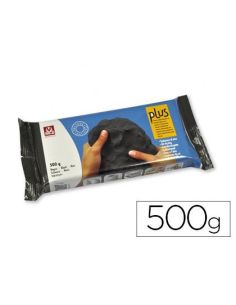 Arcilla Sio-2 Plus Negra Endurece Al Aire Paquete De 500 Gr