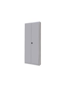 Armario Metalico Rocada Dos Puertas Batientes Incluye Cuatro Balda 102X198X45 Cm Acabado Ac00 Gris/Gris