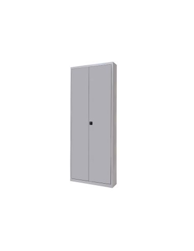 Armario Metalico Rocada Dos Puertas Batientes Incluye Cuatro Balda 102X198X45 Cm Acabado Ac00 Gris/Gris