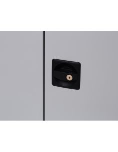 Armario Metalico Rocada Dos Puertas Batientes Incluye Cuatro Balda 102X198X45 Cm Acabado Ac00 Gris/Gris 2