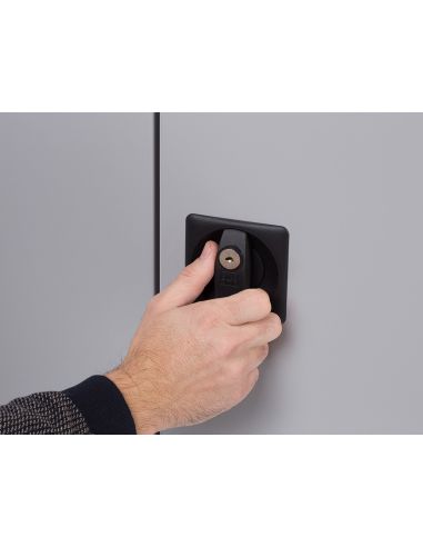 Armario Metalico Rocada Dos Puertas Batientes Incluye Cuatro Balda 102X198X45 Cm Acabado Ac00 Gris/Gris