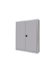Armario Metalico Rocada Dos Puertas Batientes Incluye Dos Balda 102X105X45 Cm Acabado Ac00 Gris/Gris