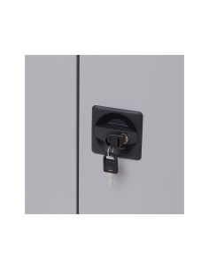 Armario Metalico Rocada Dos Puertas Batientes Incluye Dos Balda 102X105X45 Cm Acabado Ac00 Gris/Gris 2