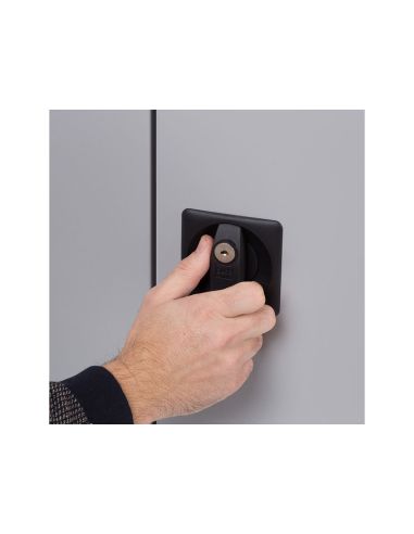 Armario Metalico Rocada Dos Puertas Batientes Incluye Una Balda 80X70X45 Cm Acabado Ac00 Gris/Gris