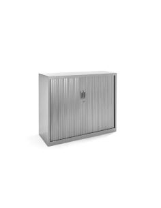 Armario Metalico Rocada Dos Puertas Tipo Persiana Con Dos Baldas Serie Store 105X120X45 Cm Acabado Gris/Gris