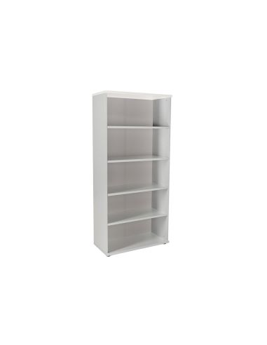 Armario Rocada Con Cuatro Estantes Serie Store 195X90X45 Cm Acabado Gris/Blanco