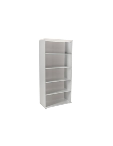 Armario Rocada Con Cuatro Estantes Serie Store 195X90X45 Cm Acabado Gris/Blanco