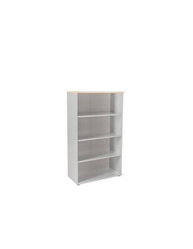 Armario Rocada Con Tres Estantes Serie Store 156X90X45 Cm Acabado Gris/Haya