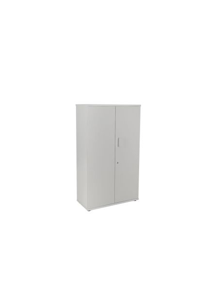 Armario Rocada Con Tres Estantes Y Dos Puertas Serie Store 156X90X45 Cm Acabado Gris/Gris