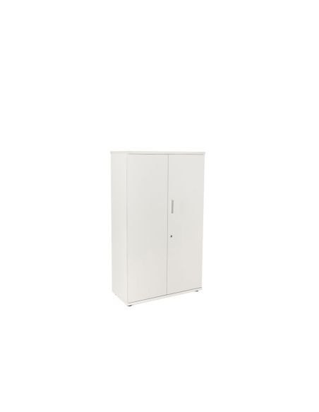 Armario Rocada Con Tres Estantes Y Dos Puertas Serie Store 156X90X45 Cm Acabado Blanco/Blanco