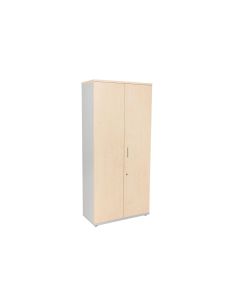 Armario Rocada Con Cuatro Estantes Y Dos Puertas Serie Store 195X90X45 Cm Acabado An01 Gris/Haya