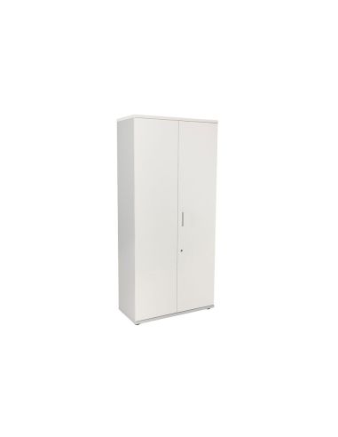 Armario Rocada Con Cuatro Estantes Y Dos Puertas Serie Store 195X90X45 Cm Acabado An04 Gris/Blanco
