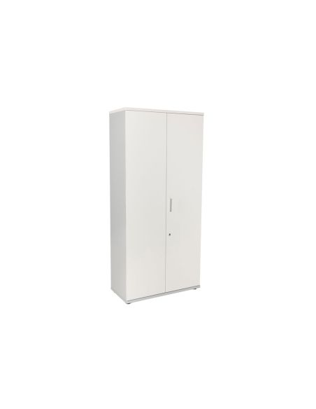 Armario Rocada Con Cuatro Estantes Y Dos Puertas Serie Store 195X90X45 Cm Acabado An04 Gris/Blanco