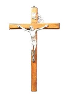 Crucifijo Madera Cuerpo Metal 27X16ººº