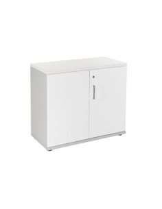 Armario Rocada Con Dos Puertas Y Un Estante Serie Store 78X90X45 Cm Acabado Gris/Blanco