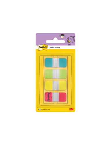 Banderitas Separadoras Rigidas Dispensador 4 Colores Amarillo Azul Lima Y Rojo Post-It Index 676-Alyr-Eu