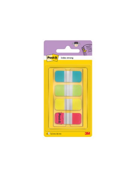 Banderitas Separadoras Rigidas Dispensador 4 Colores Amarillo Azul Lima Y Rojo Post-It Index 676-Alyr-Eu
