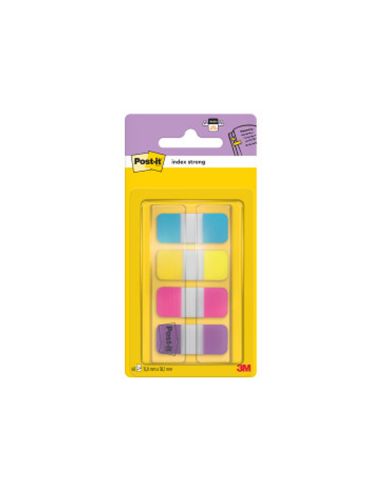 Banderitas Separadoras Rigidas Dispensador 4 Colores Amarillo Azul Rosa Y Violeta Post-It Index 676-Aypv-Eu