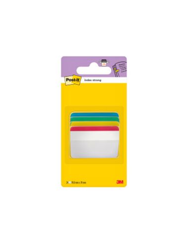 Banderitas Separadoras Rigidas Dispensador 4 Colores Post-It Index 686A-1 Grandes 24 Banderitas