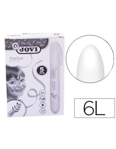 Barra De Maquillaje Jovi Twist Make-Up Blanca Caja De 5 Unidades