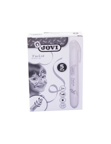 Barra De Maquillaje Jovi Twist Make-Up Blanca Caja De 5 Unidades