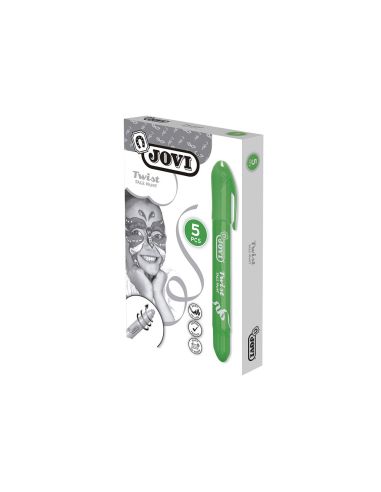 Barra De Maquillaje Jovi Twist Make-Up Verde Caja De 5 Unidades