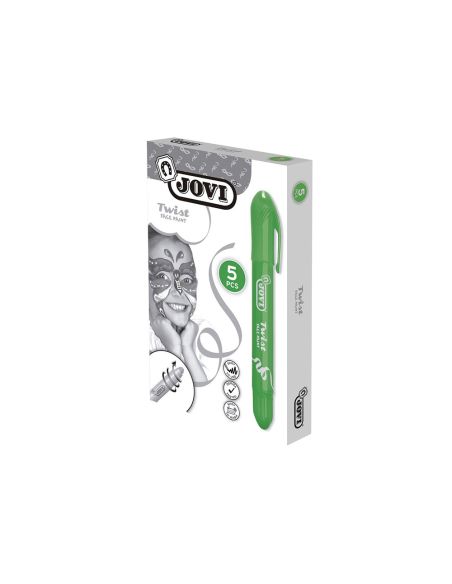 Barra De Maquillaje Jovi Twist Make-Up Verde Caja De 5 Unidades