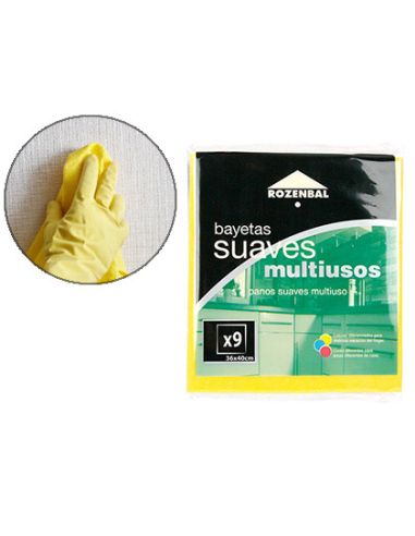 Bayeta Multiuso 36X40 Cm Pack De 9 Unidades