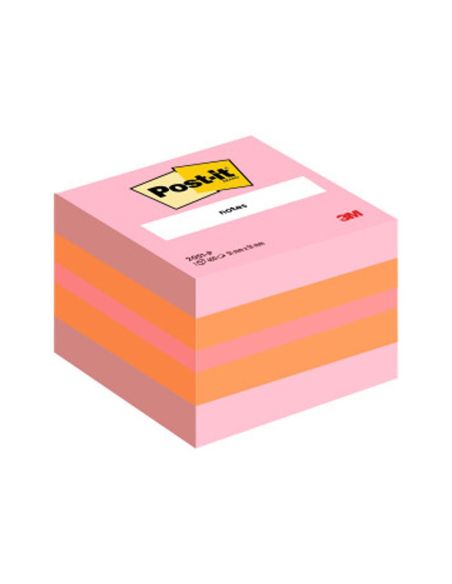 Bloc De Notas Adhesivas Quita Y Pon Post-It 51X51 Mm Minicubo Color Rosa 2051-P 400 Hojas