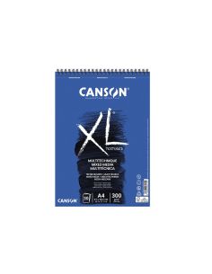 Bloc Dibujo Acuarela Canson Xl Mix Media Grano Medio Din A4 Microperforado Espiral 21X29,7 Cm 30 Hojas 300 Gr/M2 2