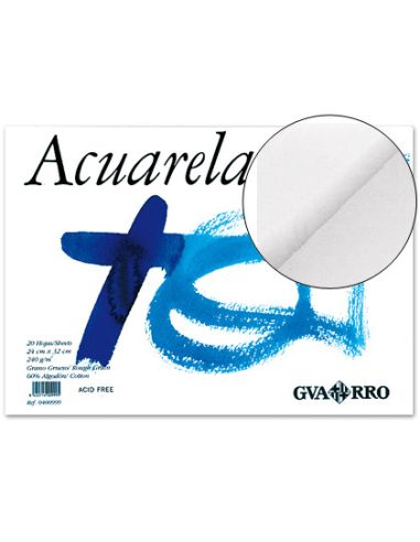 Bloc Dibujo Acuarela Din A3 Encolado 32.5X46 Cm 20 H De 240 Gr/M2