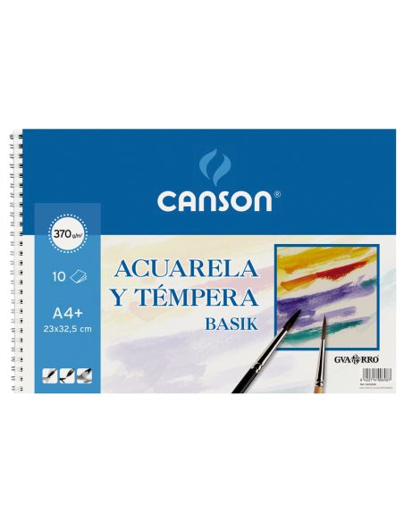 Bloc Dibujo Acuarela Din A3 Espiral 32.5X46 Cm 10 Hojas De 370 Gr/M2