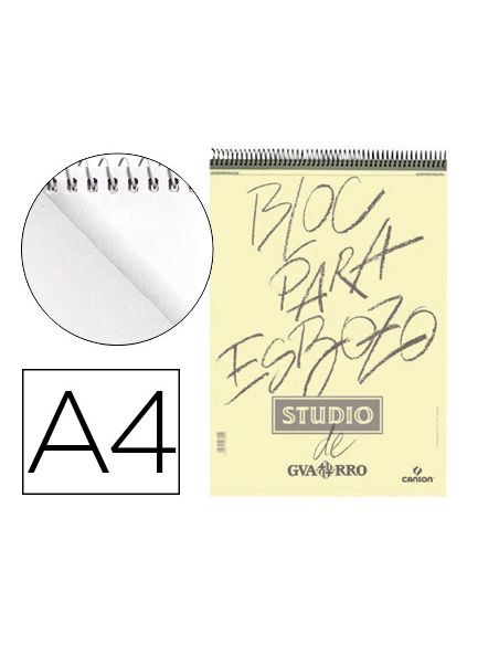 Bloc Dibujo Esbozo Canson Din A4 Microperforado 21X29,7 Cm 100 Hojas Grano Fino 90 Gr/M2