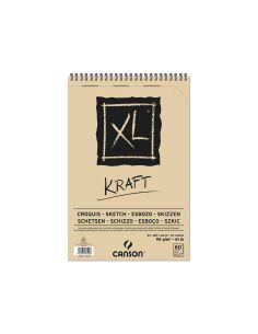 Bloc Dibujo Esbozo Canson Xl Kraft Din A3 Kraft Rayado Beige Espiral 29,7X42 Cm 60 Hojas 90 Gr/M2 2