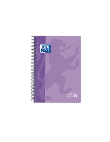 Bloc Espiral Oxford Tapa Plastico Optik Paper Microperforado Din A4+ 120H Cuadro 5 Mm Colores Surtidos
