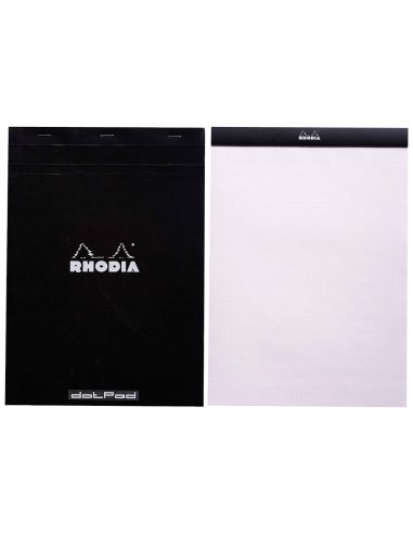 Bloc Nota Rhodia Black Dot Pad Din A4 80 Hojas 80 G/M2 Liso Con Puntos Negros 5 Mm Perforado