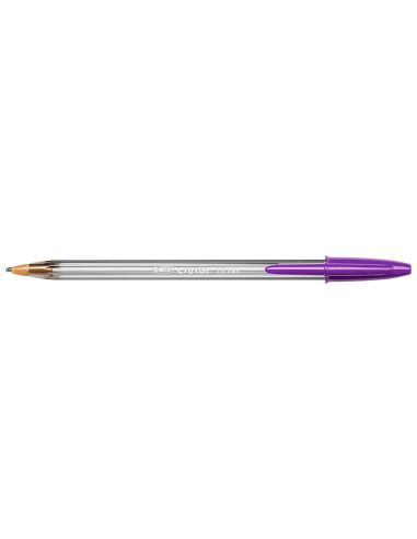 Boligrafo Morado Bic Cristal Fun Punta 1,6 Mm